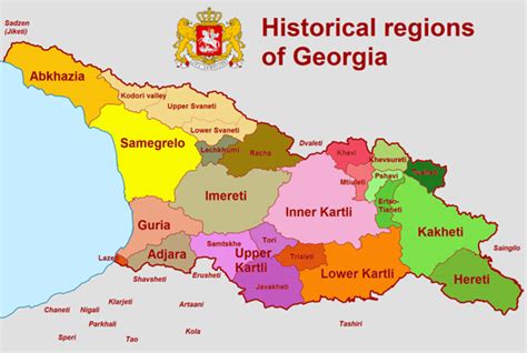 georgia map country and history